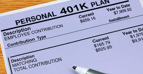 Personal 401K Plan Statement Personal 401K Plan Statement
